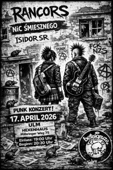 Das Beteigeuze im Hexenhaus - Konzert "Isidor sr, Nic Śmiesznego und Rancors"